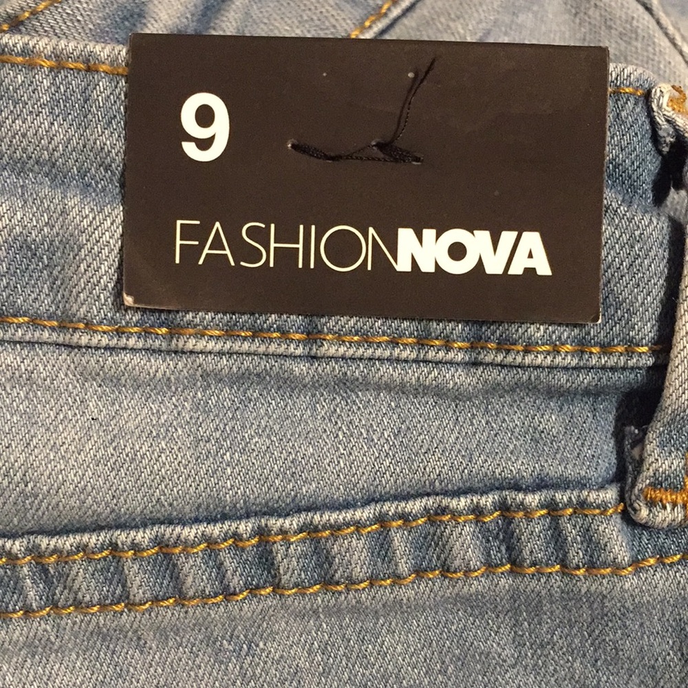 Fashion Nova Hannah High Rise Jeans Light Blue 9 - Picture 10 of 13
